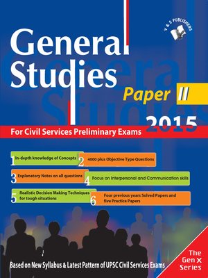 cover image of General Studies Paper Ii
